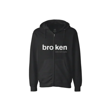 BROKEN midweight ZIP-UP HOODIE